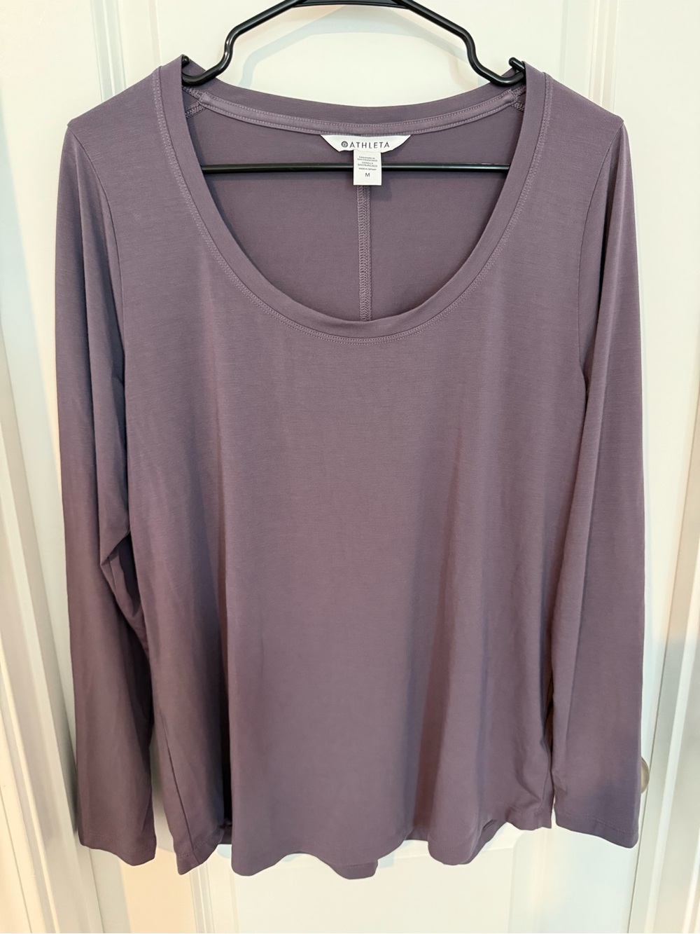 Athleta Long Sleeve Scoop Neck Top - Mauve